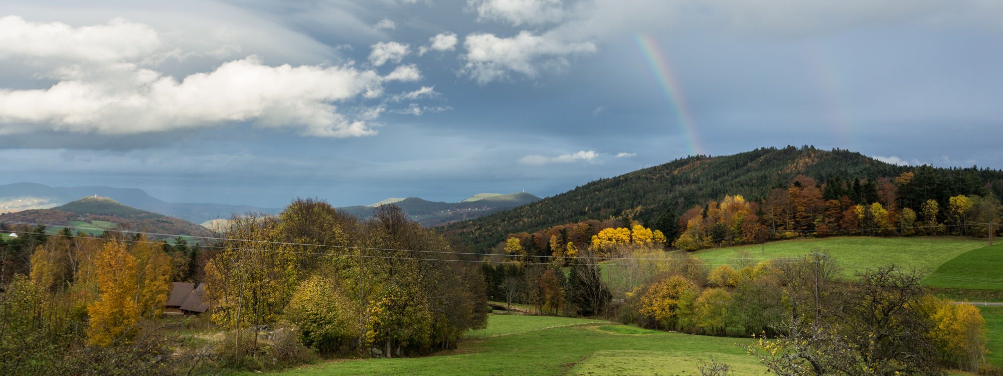 paysage des vosges à Orbey en Alsace